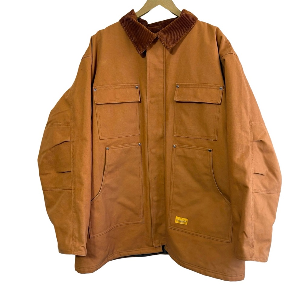 Rare Vintage 2XL Diamondback Workwear Canvas Jacket Chore Coat Corduroy Collar